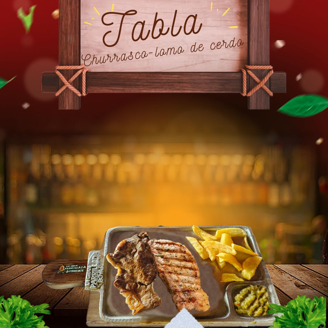 Tabla Churrasco y Lomo de Cerdo